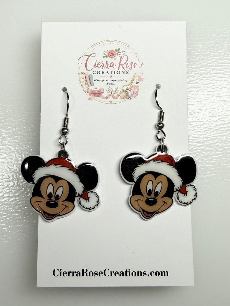 Mickey Santa Earrings