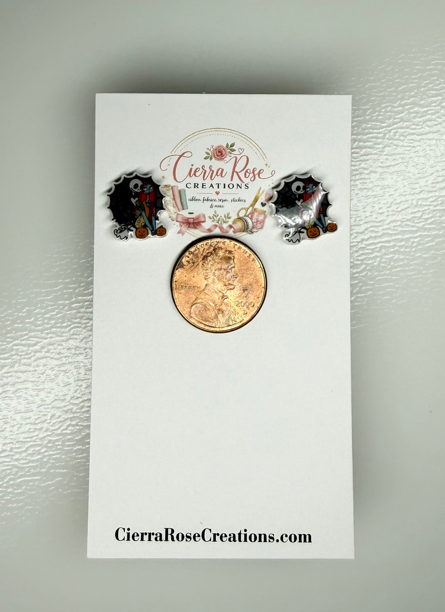 Nightmare Before Christmas Web Earrings