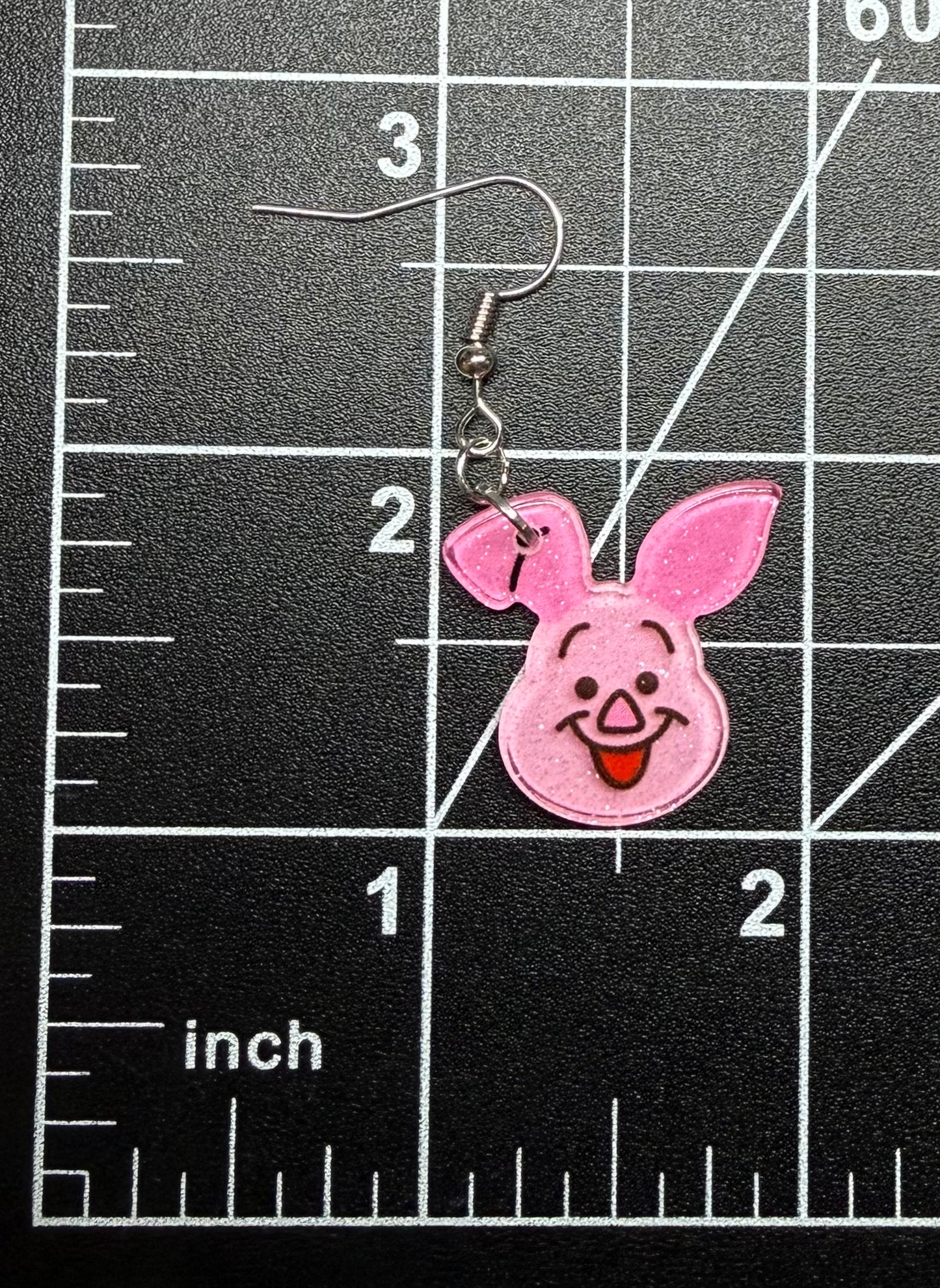 Winnie the Pooh Glitter Earrings |Pooh|Eeyore|Piglet|