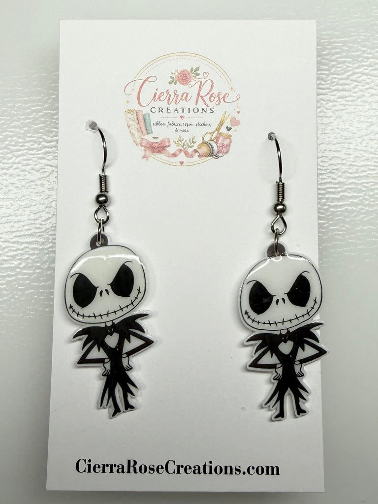 Jack Skellington Dangle Earrings