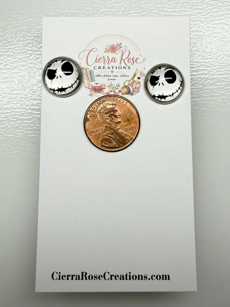 Jack Skelington Face Earrings