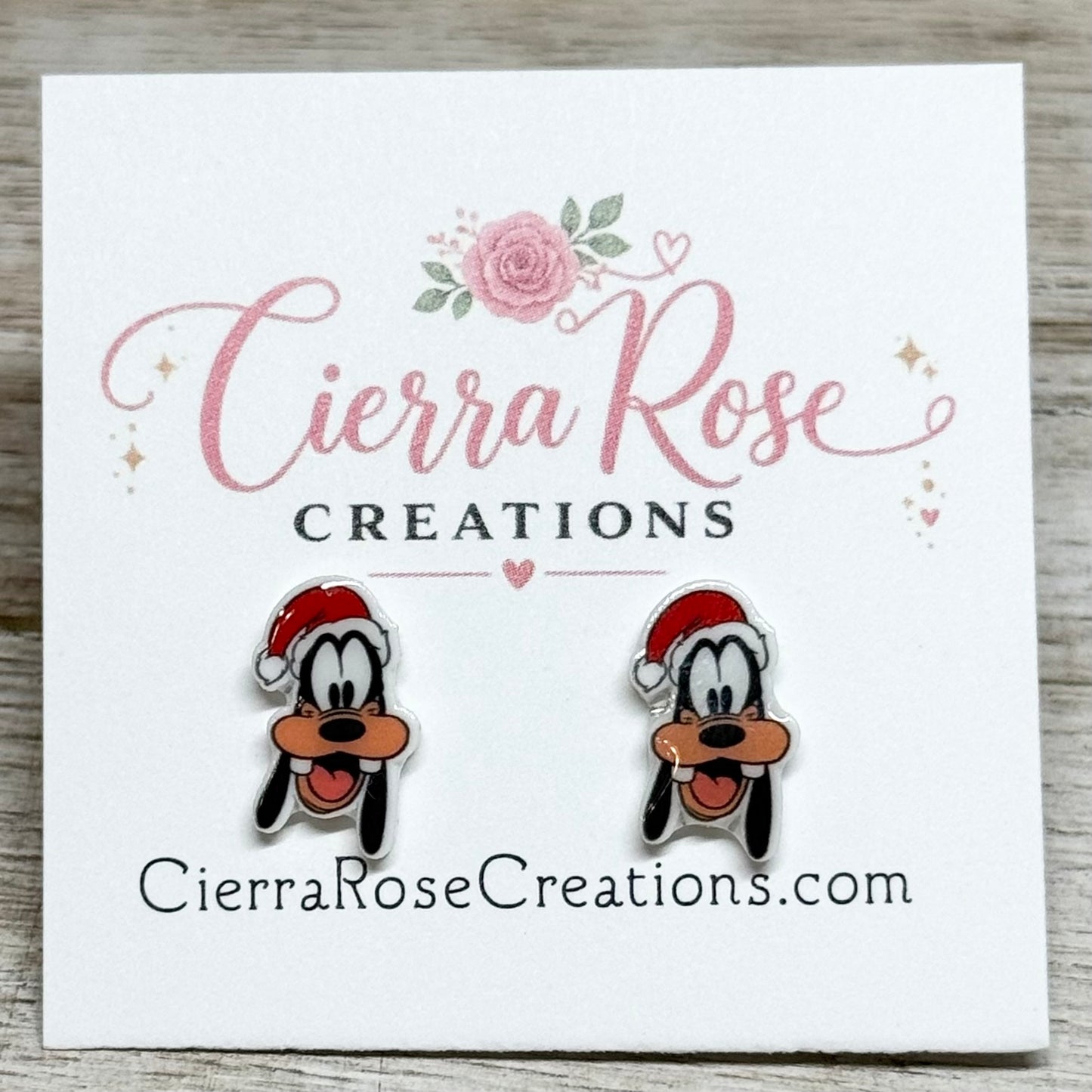 Goofy Santa Earrings