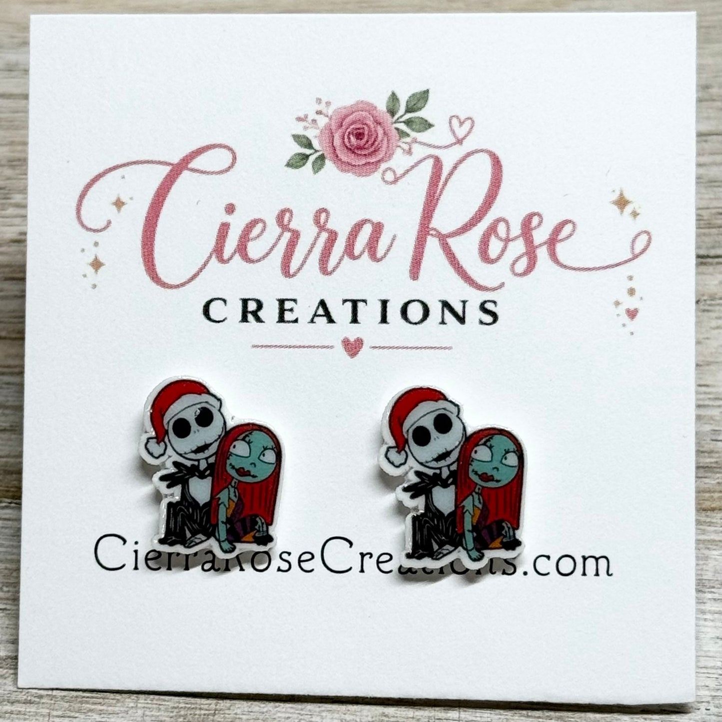 Santa Jack and Sally Earrings