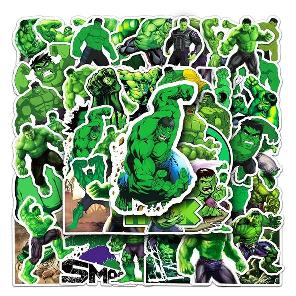 Hulk Stickers -- Waterproof -- Laptop, Hydro Flask, Scrapbooking, Journaling, Luggage, Skateboard, Diary, Phone Case