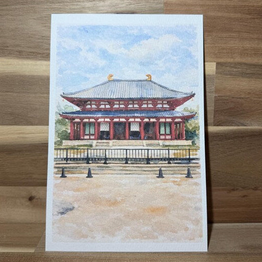 Japanese Palace | ACEO Watercolor Print
