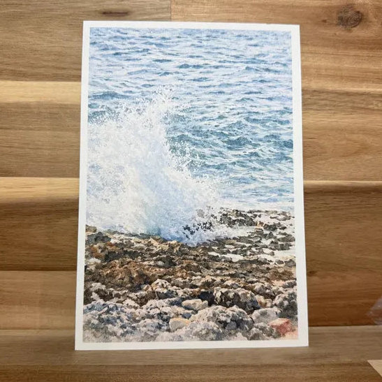 Rock Splash | ACEO Watercolor Print