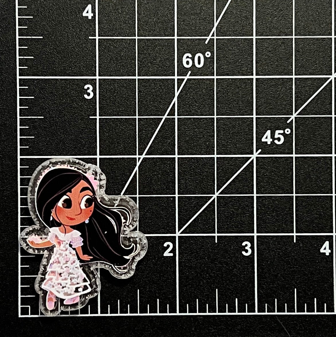 Disney Encanto Acrylic Shakers | Mirabel, Bruno, Isabela, Luisa, Antonio, Dolores | Hair Bow Center, Key Ring, Scrapbook Embellishment