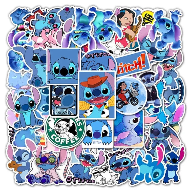 Lilo and Stitch Stickers -- Waterproof -- Laptop, Hydro Flask, Scrapbooking, Journaling, Luggage, Skateboard, Diary, Phone Case