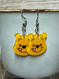Winnie the Pooh Glitter Earrings |Pooh|Eeyore|Piglet|