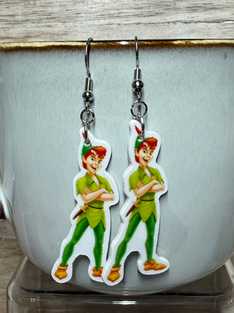 TinkerBell and PeterPan Earrings