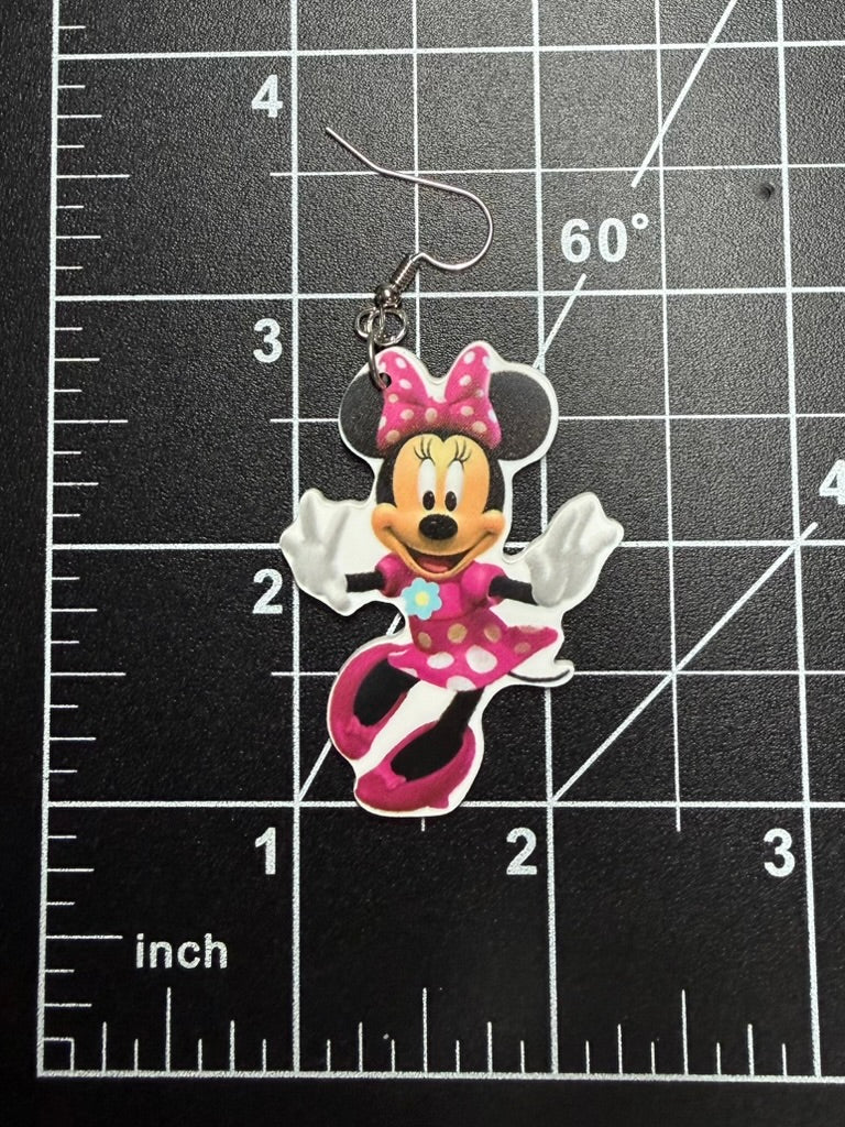Minnie Mouse and Daisy Earrings