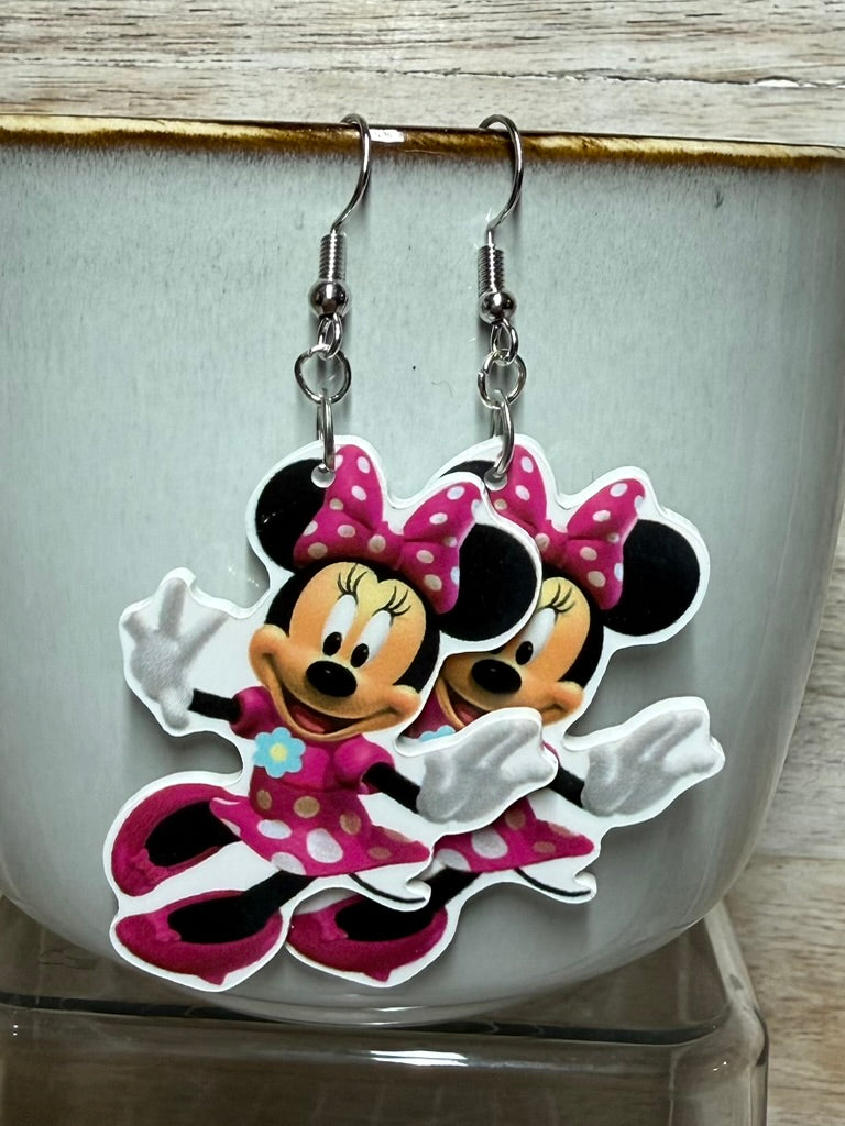 Minnie Mouse and Daisy Earrings