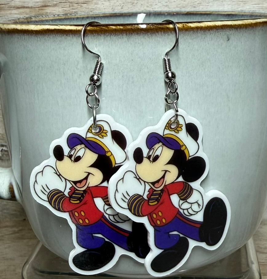 Cruise Mickey and Minnie Earrings