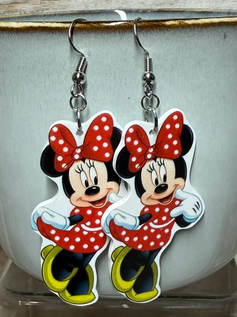 Minnie Mouse and Daisy Earrings