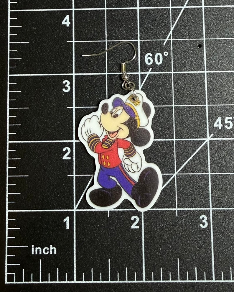 Cruise Mickey and Minnie Earrings