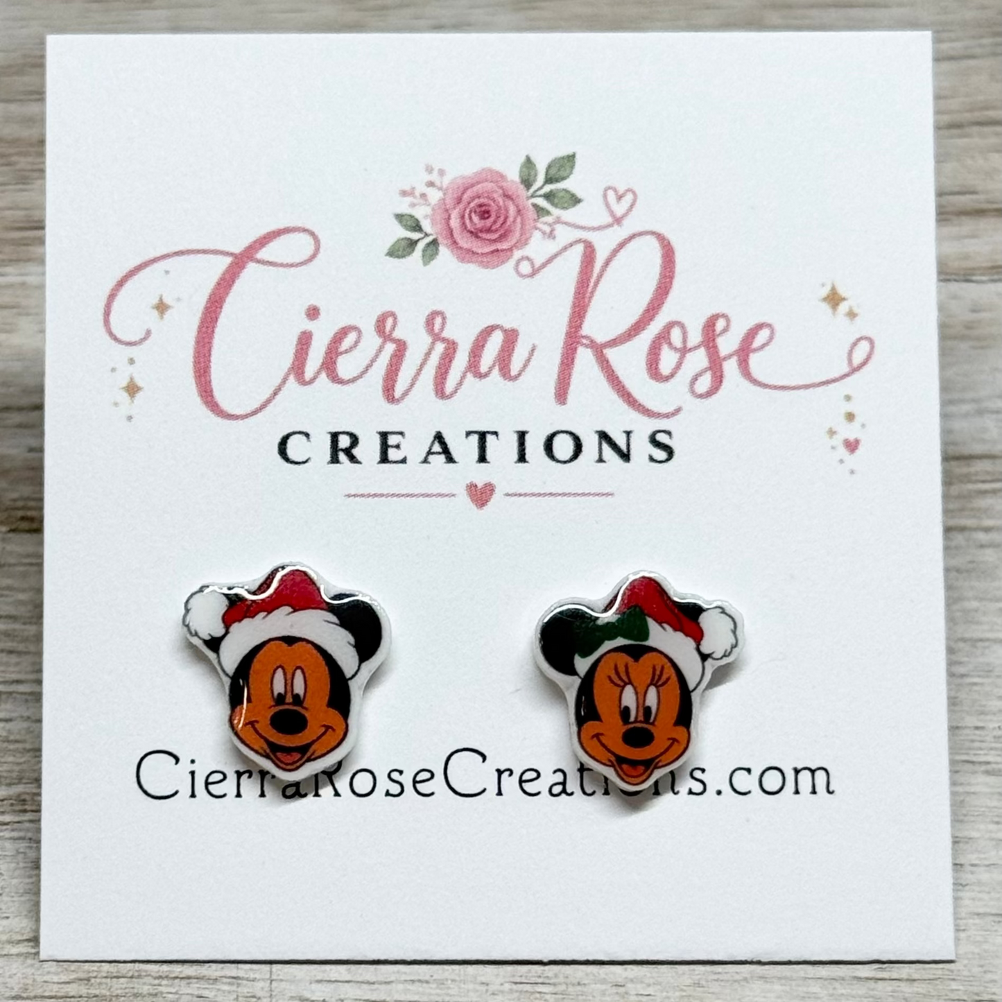 Mickey and Minnie Holiday Earrings