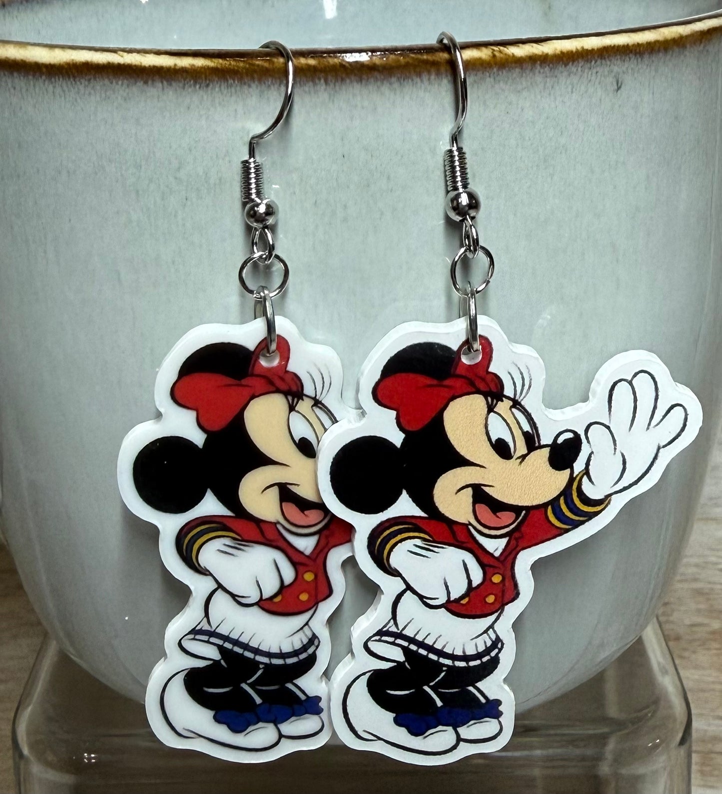 Cruise Mickey and Minnie Earrings