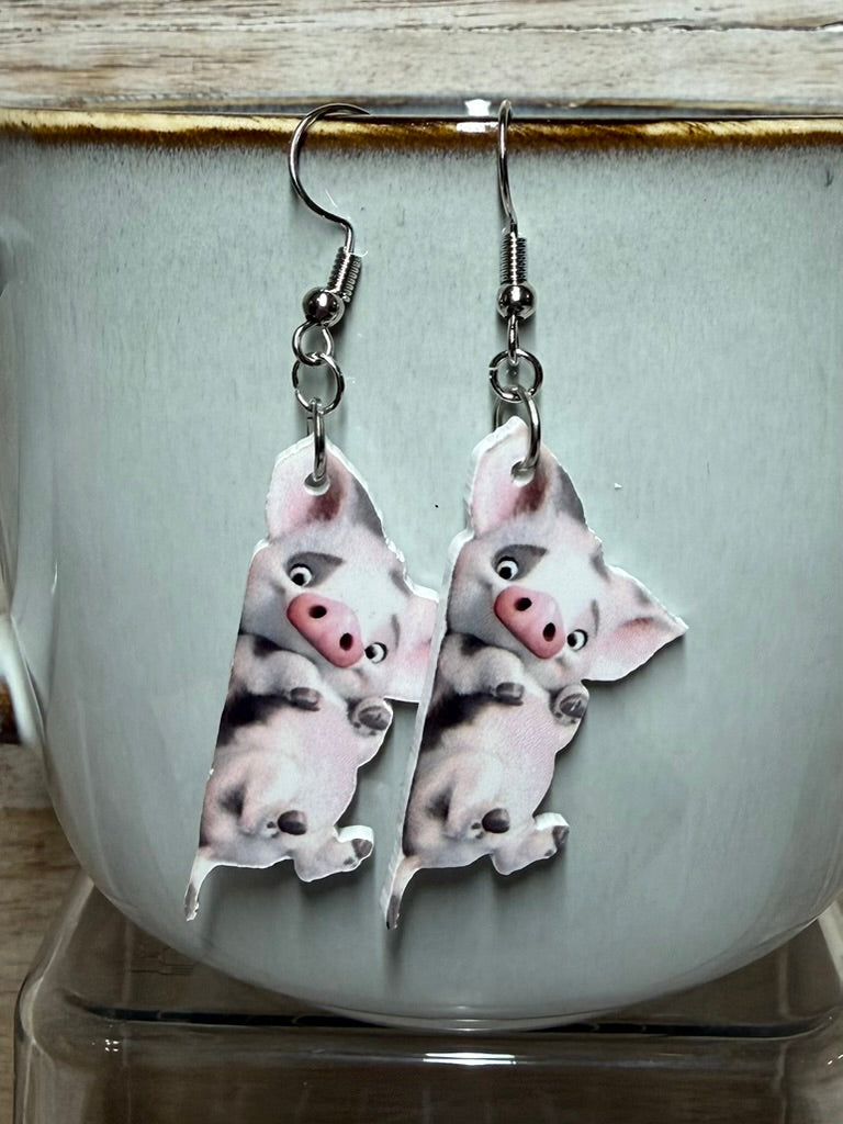 Moana Themed Earrings |Maui| Pua|