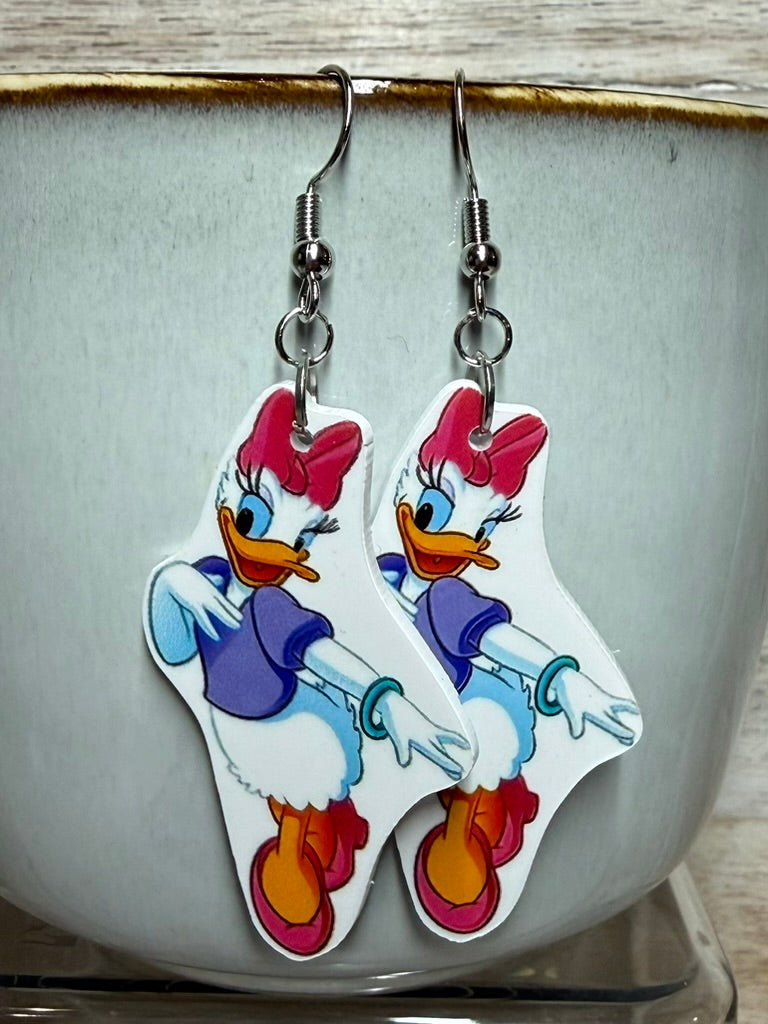 Minnie Mouse and Daisy Earrings