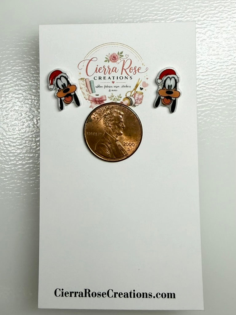 Goofy Santa Earrings