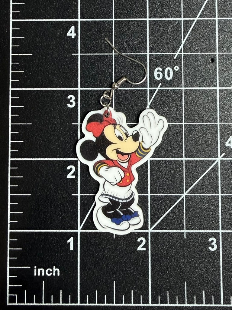 Cruise Mickey and Minnie Earrings