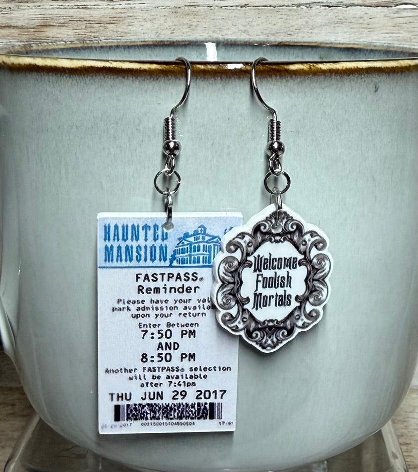 Haunted Mansion Themed Earrings