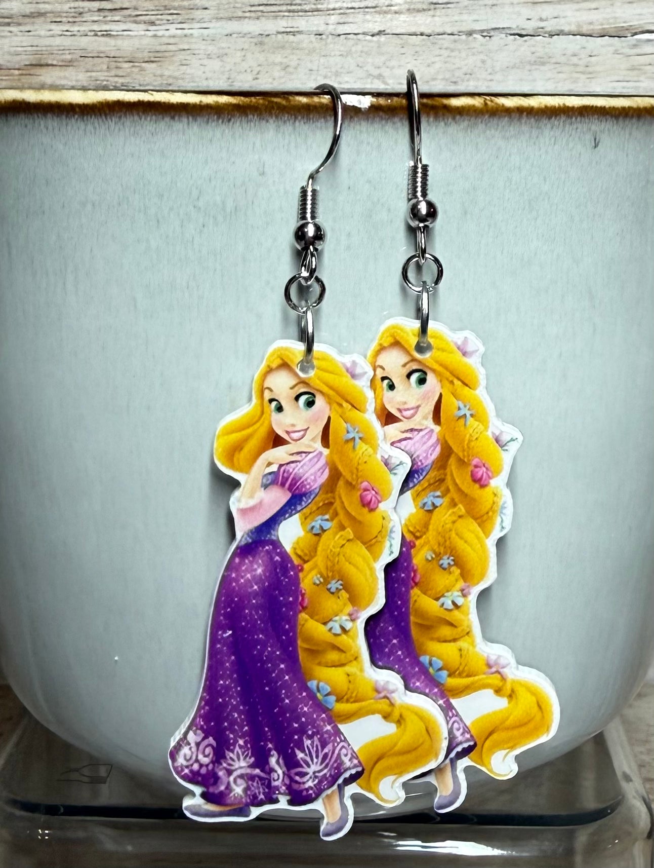 Princess Dangle Earrings | Jasmine & Rapunzel | Handmade Disney-Inspired Earrings