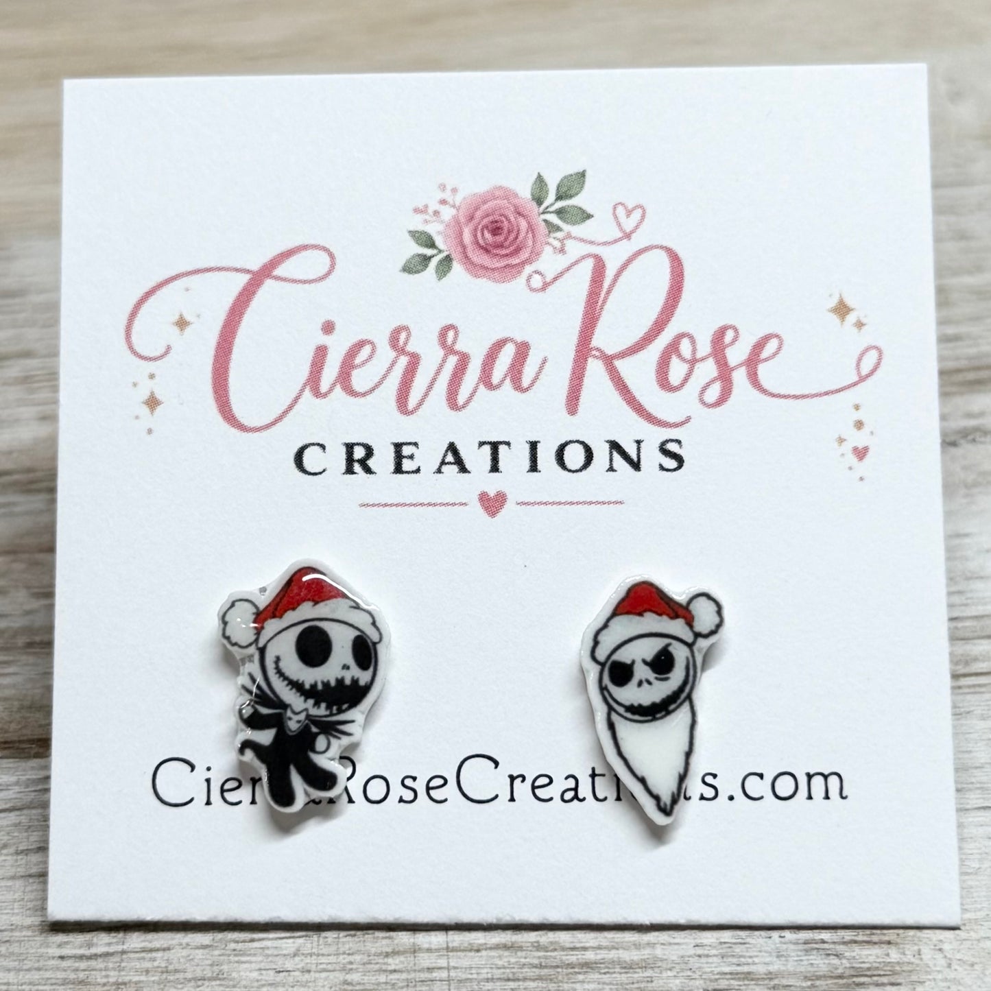 Santa Jack Skelington Earrings