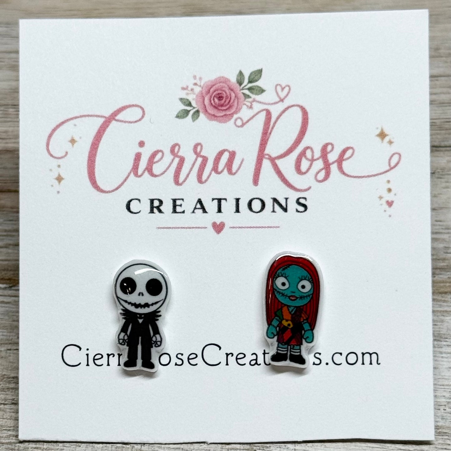 Jack and Sally Doll Earrings