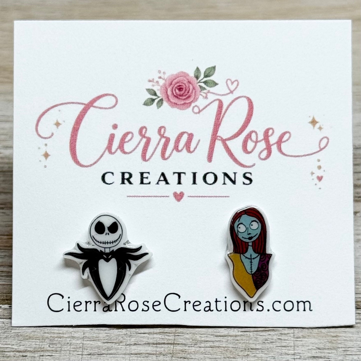 Jack and Sally Stud Earrings