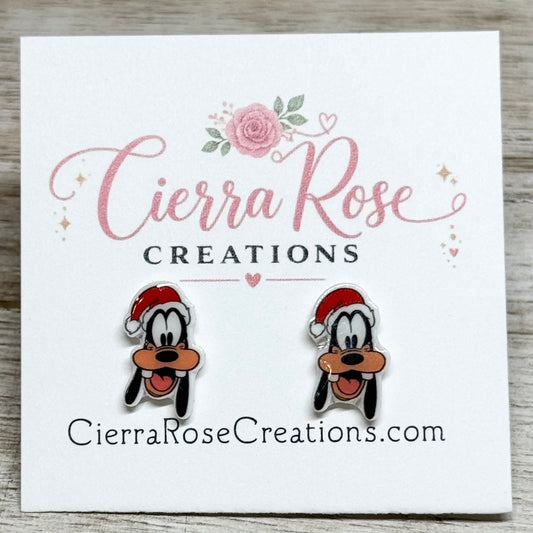 Goofy Santa Earrings