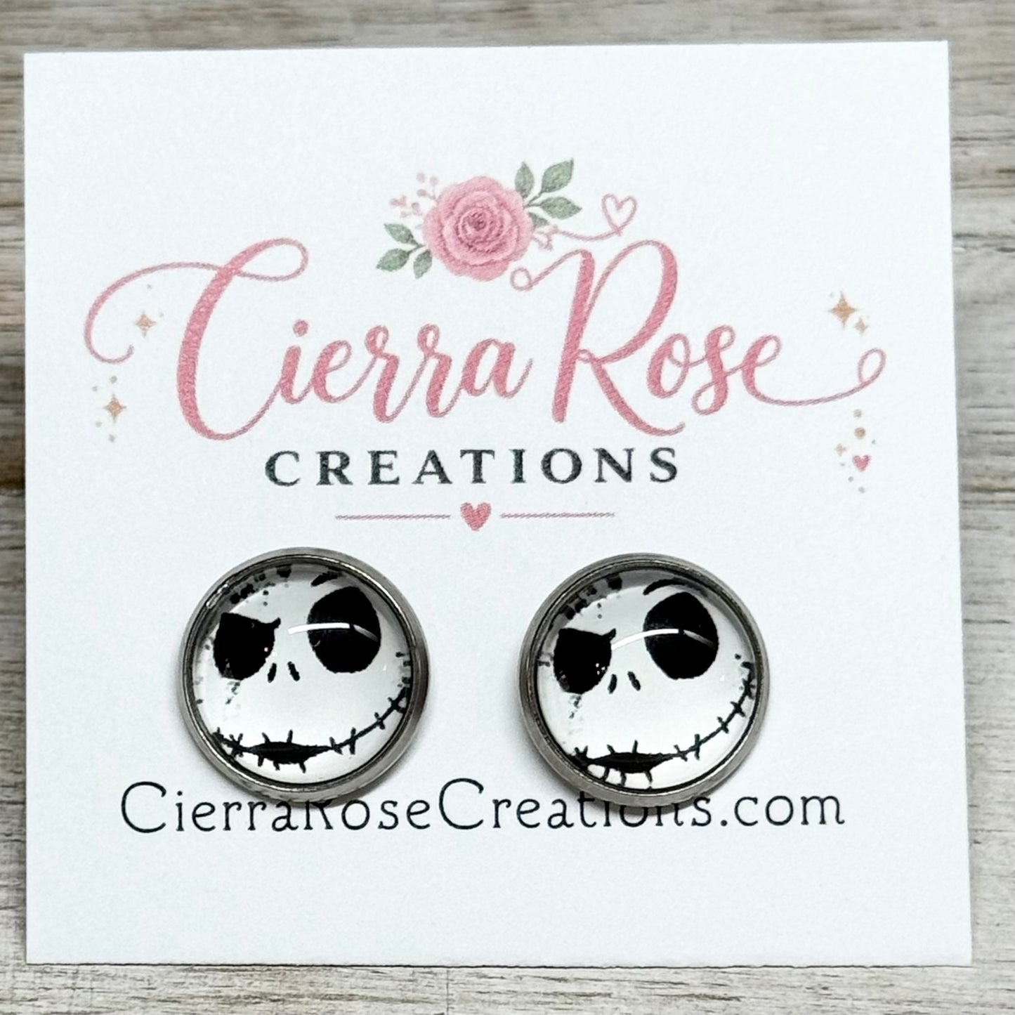 Jack Skelington Face Earrings