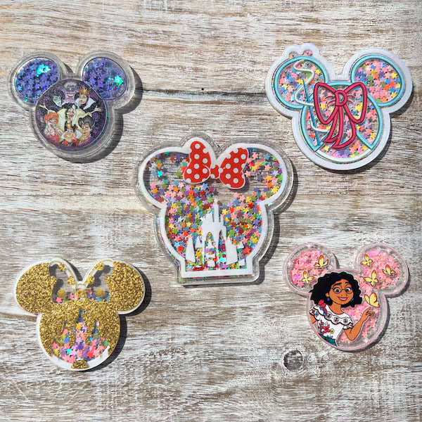 Mickey & Minnie Mouse Acrylic Shakers | Hair Bow Center, Embellishment
