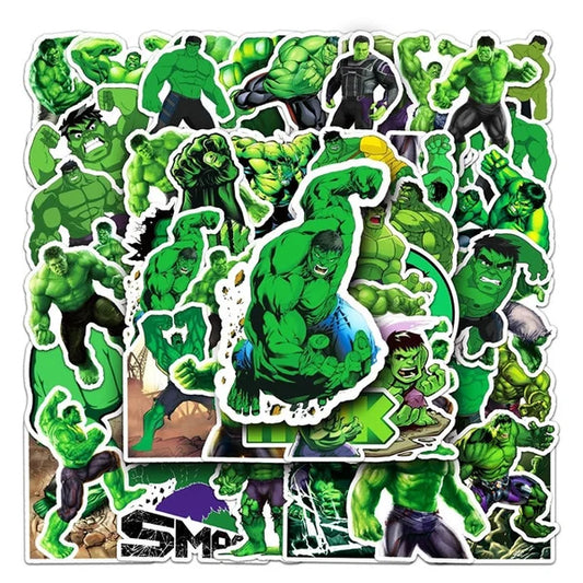 Hulk Stickers -- Waterproof -- Laptop, Hydro Flask, Scrapbooking, Journaling, Luggage, Skateboard, Diary, Phone Case