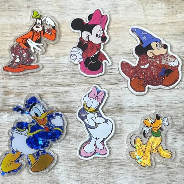 Disney Mickey Mouse, Pluto, Goofy, Donald & Daisy Duck Acrylic Shakers