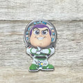 Disney Toy Story Buzz Lightyear Acrylic Shakers | Hair Bow Center, Key Ring, Scrapbook Embellishment