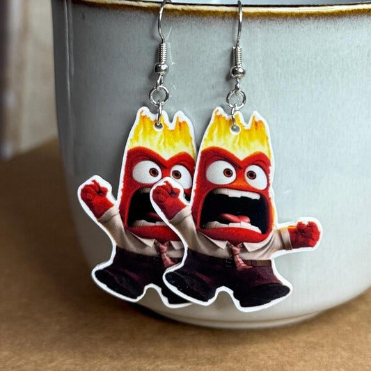 Anger Inside Out Earrings