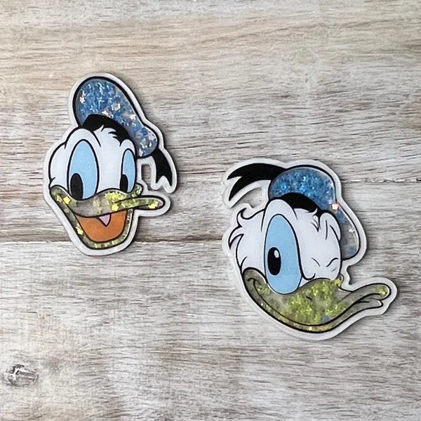 Disney Donald Duck Acrylic Shakers | Hair Bow Center, Key Ring, Scrapbook Embellishment