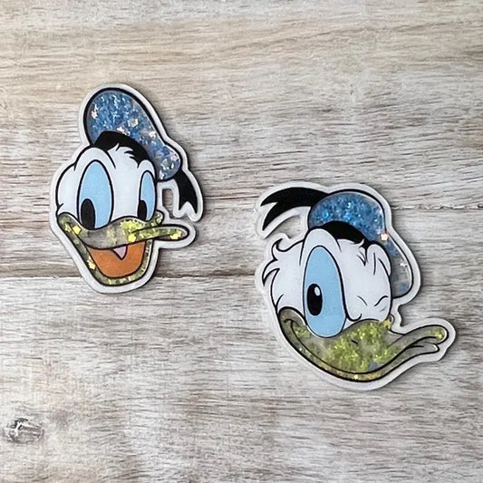 Disney Donald Duck Acrylic Shakers | Hair Bow Center, Key Ring, Scrapbook Embellishment