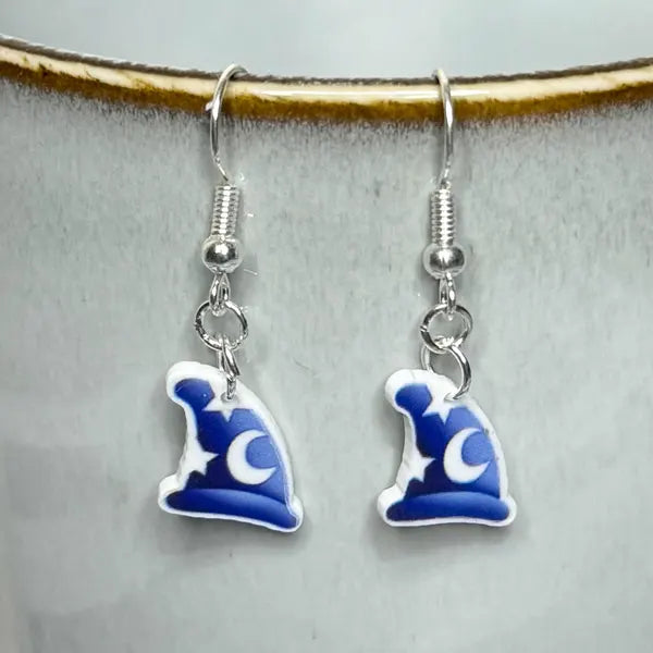 Sorcerer Mickey Hat Earrings