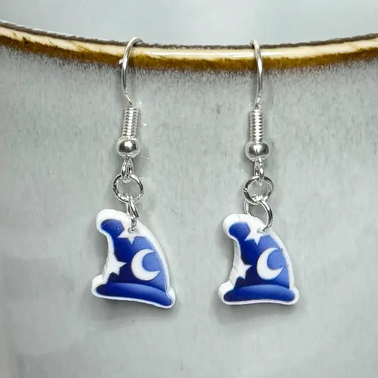 Sorcerer Mickey Hat Earrings