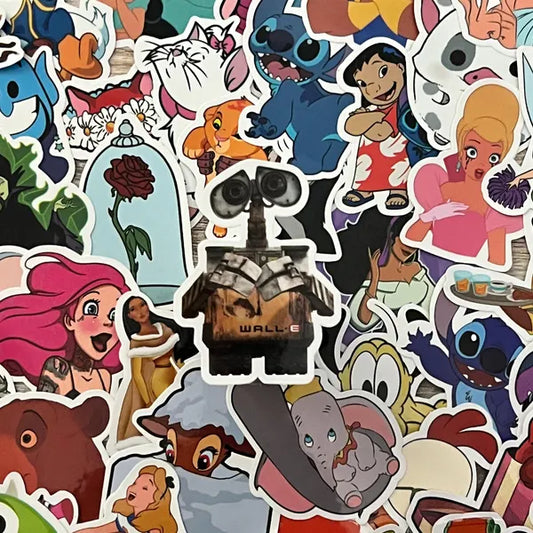 Assorted Disney Stickers -- Water Resistant -- Laptop, Hydro Flask, Scrapbooking, Journaling, Luggage, Skateboard, Diary, Phone Case