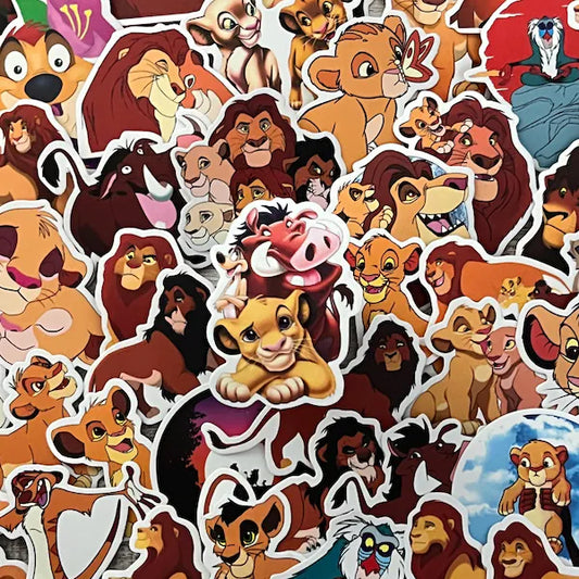 Lion King Stickers -- Waterproof -- Laptop, Hydro Flask, Scrapbooking, Journaling, Luggage, Skateboard, Diary, Phone Case