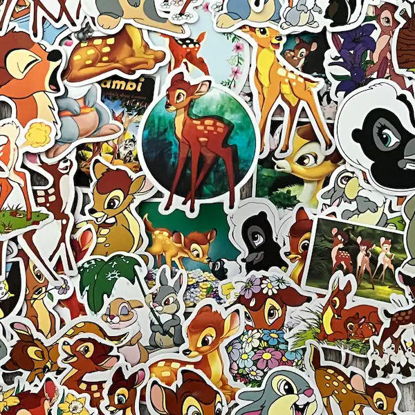 Bambi -- Waterproof -- Laptop, Hydro Flask, Scrapbooking, Journaling, Luggage, Skateboard, Diary, Phone Case