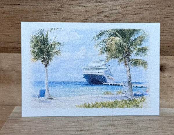 Beach Landscape | ACEO Watercolor Print
