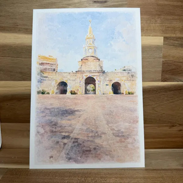 Clock Tower | ACEO Watercolor Print