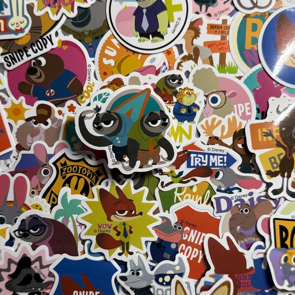 Zootopia -- Waterproof -- Laptop, Hydro Flask, Scrapbooking, Journaling, Luggage, Skateboard, Diary, Phone Case