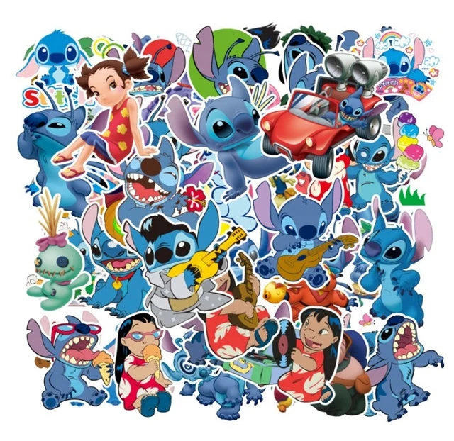 Lilo and Stitch Stickers -- Waterproof -- Laptop, Hydro Flask, Scrapbooking, Journaling, Luggage, Skateboard, Diary, Phone Case