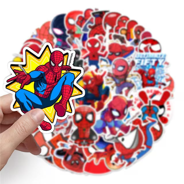 Spiderman Stickers -- Waterproof -- Laptop, Hydro Flask, Scrapbooking, Journaling, Luggage, Skateboard, Diary, Phone Case