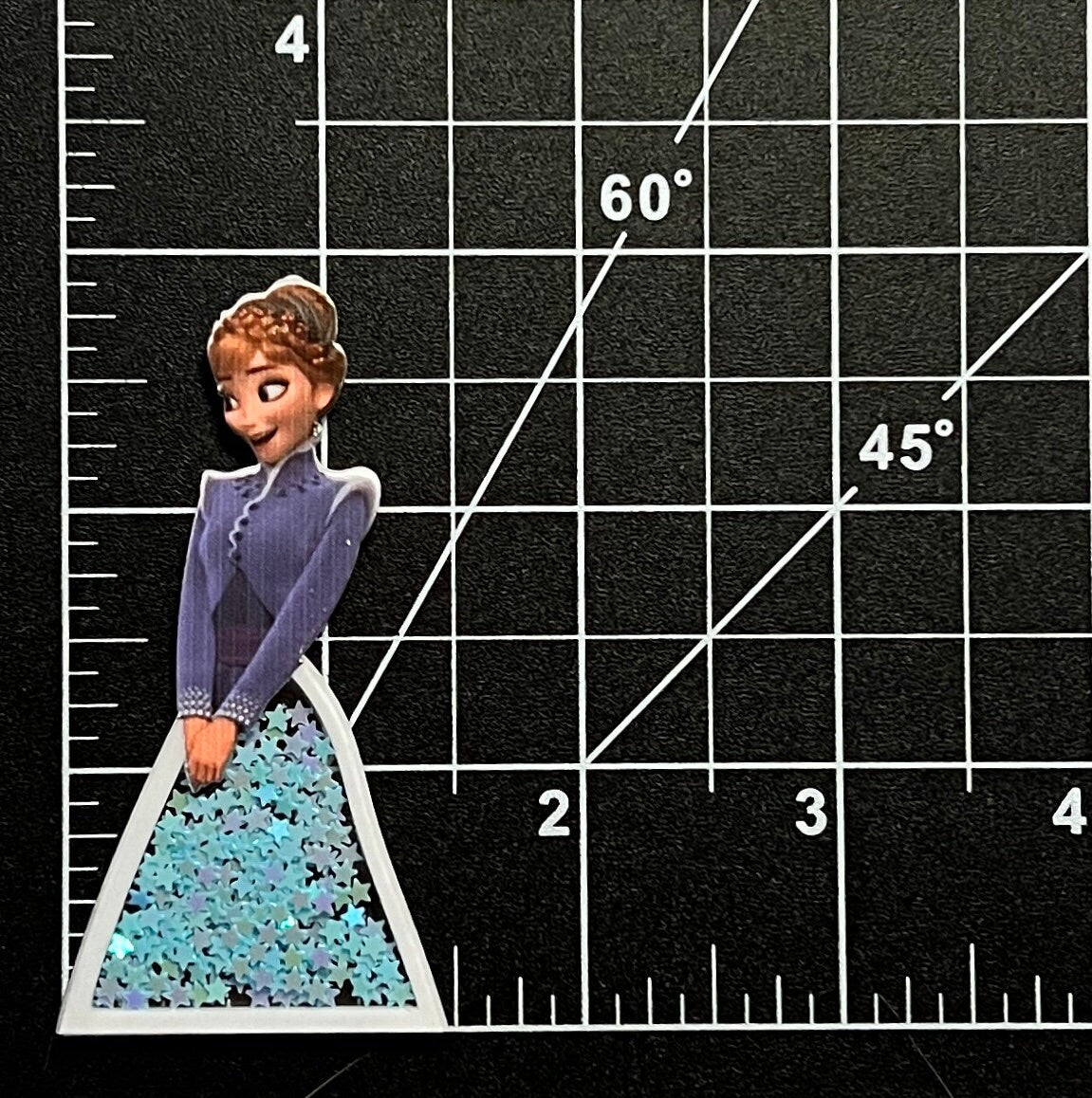 Disney Frozen Acrylic Shakers | Hair Bow Center, Key Ring, Scrapbook Embellishment